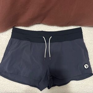 Vuori Dark Blue Athletic Shorts